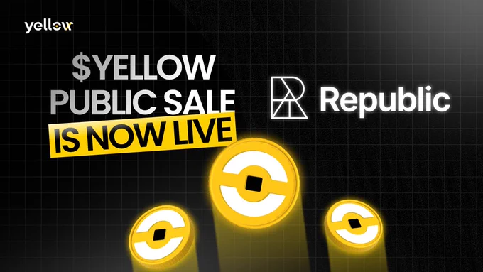 🔴CRIPTOVALUTE: "Vendita Pubblica di $YELLOW: Affrettati, I Posti Stanno Finendo!"