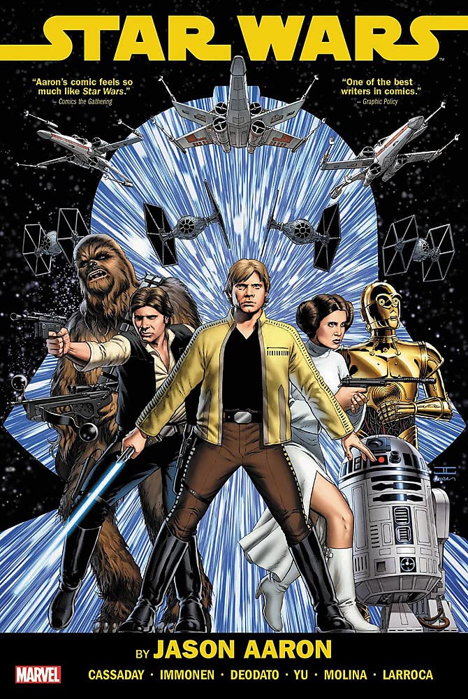 Star Wars by Jason Aaron (Omnibus - Hardcover)
ON SALE NOW: amzn.to/3dWGCUP

Story/Art by Kelly Thompson, Jason Latour, Jason Aaron, Kieron Gillen, John Cassaday and More!
The Death Star has been destroyed — but the Empire isn’t toppled yet!
#starwars #lukeskywalker