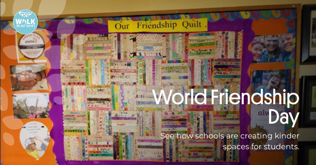 Today, we celebrate the bonds of friendship that make our classrooms kinder, more inclusive places to learn and grow. We have lots of project examples and ideas on our School Portal - and it’s free for teachers and schools to join!

Register for free here: walkinmyshoes.ie/resource-portal