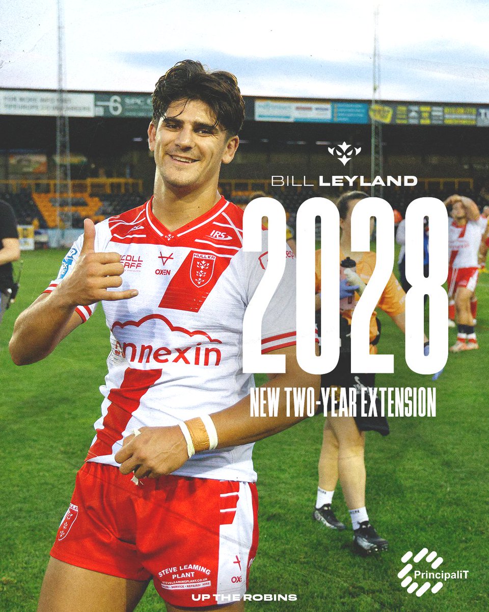 Hull KR are delighted to announce that Bill Leyland has signed a new two-year extension until the end of the 2028 Betfred Super League season! ✍️👏

Read more 👉 tinyurl.com/leyland2028

💻 <a href="/PrincipalIT1/">Principal IT</a> | #UpTheRobins🔴⚪️