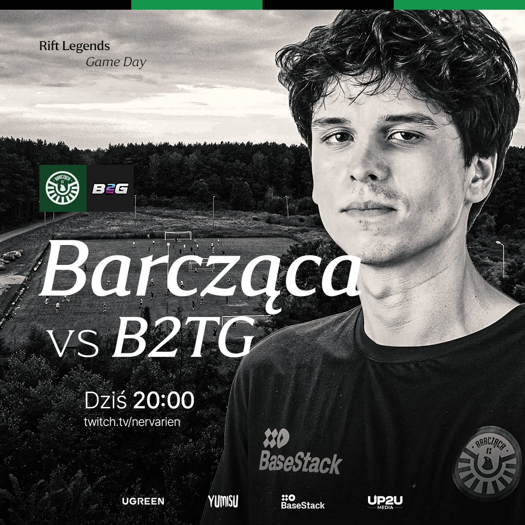 Barcząca Esports (@barczacaesports) on Twitter photo W pełnej gotowości bojowej!🧐
🏆<a href="/RiftLegendsPL/">Rift Legends</a>
🆚 <a href="/Back2TheGamePL/">Back2TheGame</a>
📺 twitch.tv/nervarien
⌚️ 20:00 W pełnej gotowości bojowej!🧐
🏆<a href="/RiftLegendsPL/">Rift Legends</a>
🆚 <a href="/Back2TheGamePL/">Back2TheGame</a>
📺 twitch.tv/nervarien
⌚️ 20:00