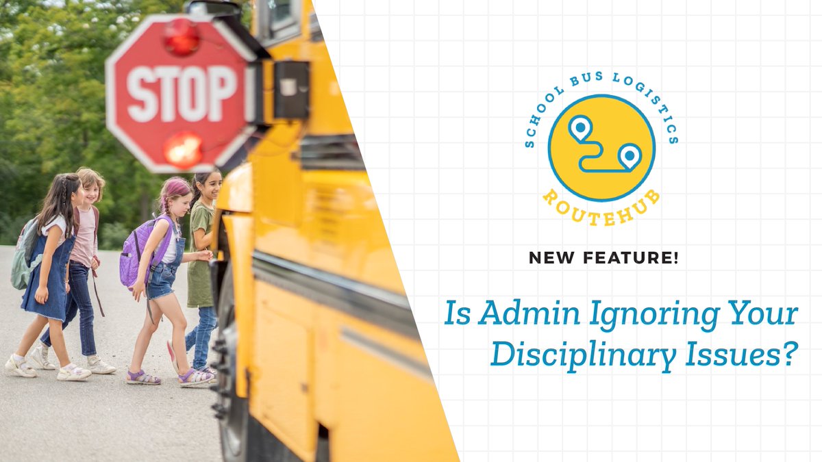 SchBusLogistics's tweet image. Bus drivers report issues.
But do they get heard?

RouteHub’s new Student Incident Forms create a digital paper trail — so schools stay accountable and students stay safe.

🔗  bit.ly/4fdVklq #studenttransportation #pupiltransportation #schoolbusrouting