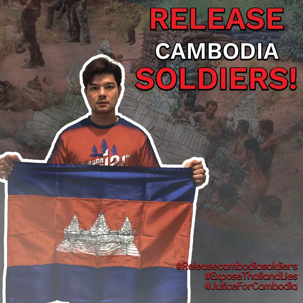CheaVannarith5's tweet photo. #ReleaseCambodianSoldiers 
#ExsposeThailandLies https://t.co/TCHwGXY6cJ