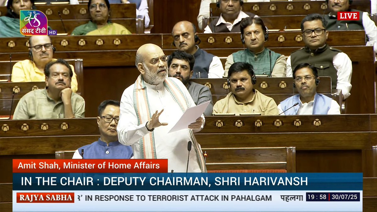 #AmitShah in #Parliament: We will bring back #PoK 
#OperationSindoor #OperationSindoorDebate