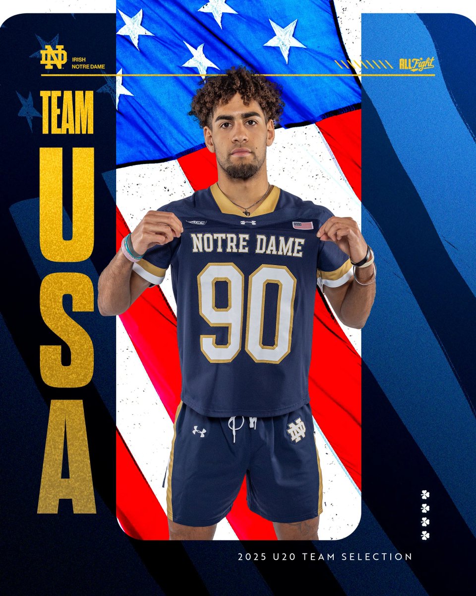 🇺🇸🇺🇸

Congrats to Kyle Bergen and Shawn Lyght on being selected to the 2025 <a href="/USA_Lacrosse/">USA Lacrosse</a> U20 Team for the upcoming <a href="/WorldLacrosse/">World Lacrosse</a> Championship.

The event will go from August 15-24 on Jeju Island, Korea.

#GoIrish☘️