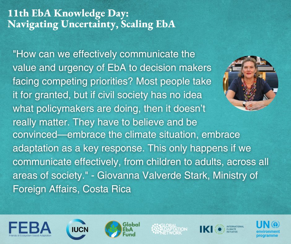 FriendsofEbA's tweet image. 🌿 #EbAKnowledgeDay

Scaling up #EcosystemBasedAdaptation means planning for future risks and communicating its value across society. Holistic strategies only work if people—from leaders to communities—believe in them. Awareness + action = resilience.

🔗 shorturl.at/k86i6