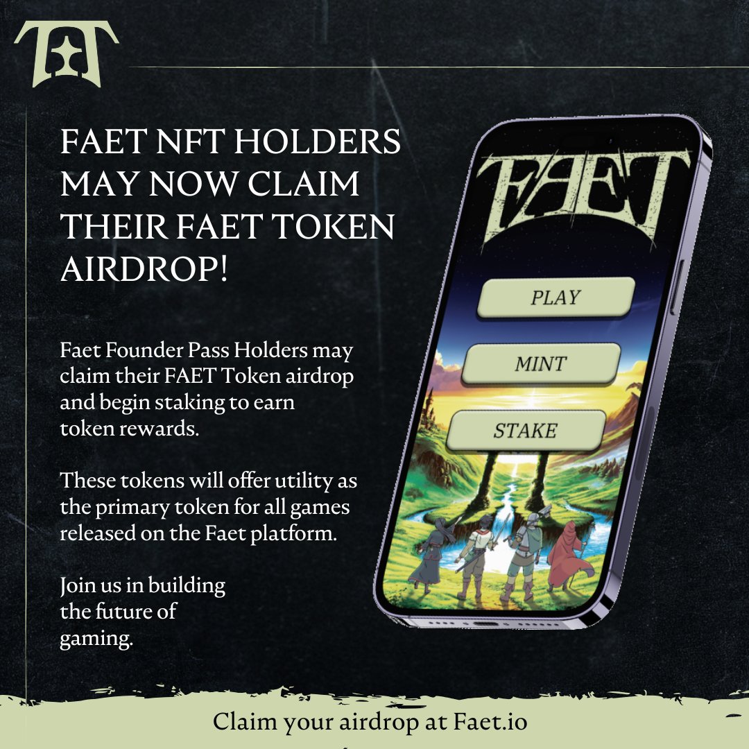 Join us in building the future of web3 gaming! 

The airdrop and staking portal is now live and we are just getting started...