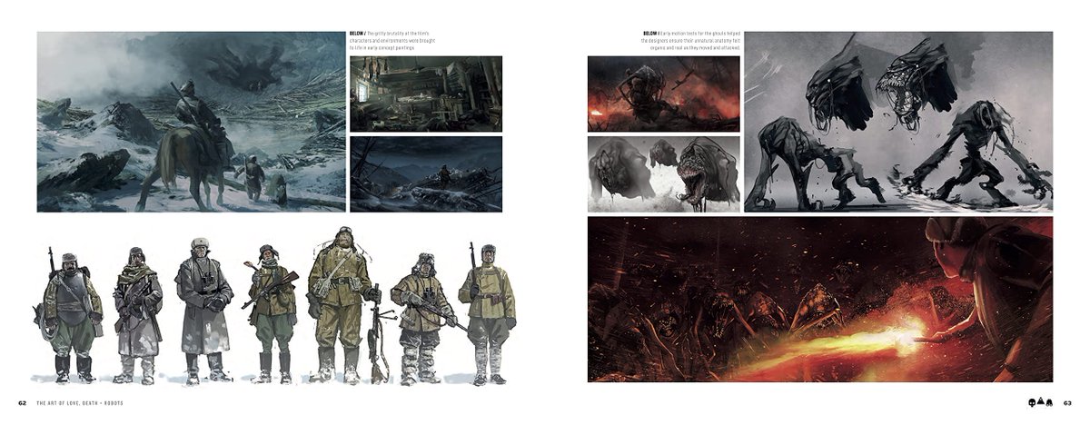 The Art of Love, Death + Robots by Ramin Zahed
ON SALE NOW: amzn.to/3ULuqXd

Immerse yourself in the artworks from the first three volumes of Love, Death + Robots, and discover the stories and inspirations behind this beloved Netflix series.