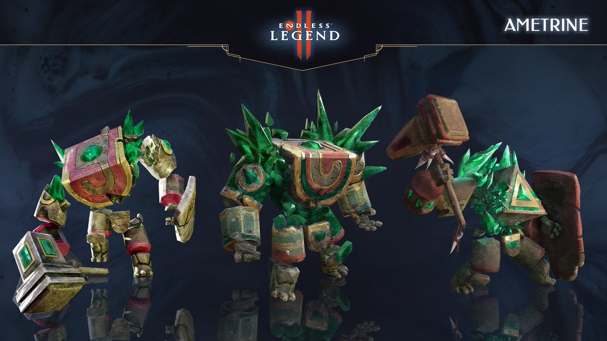 Minor Faction spotlight | Ametrine

The ossified remains of the Ametrine still exist on the seabed, speaking to an age when these creatures of mineral and rock stalked the ancient deserts alone. 
Saiadha has seen so much in the intervening eras, but the Ametrine still wish to