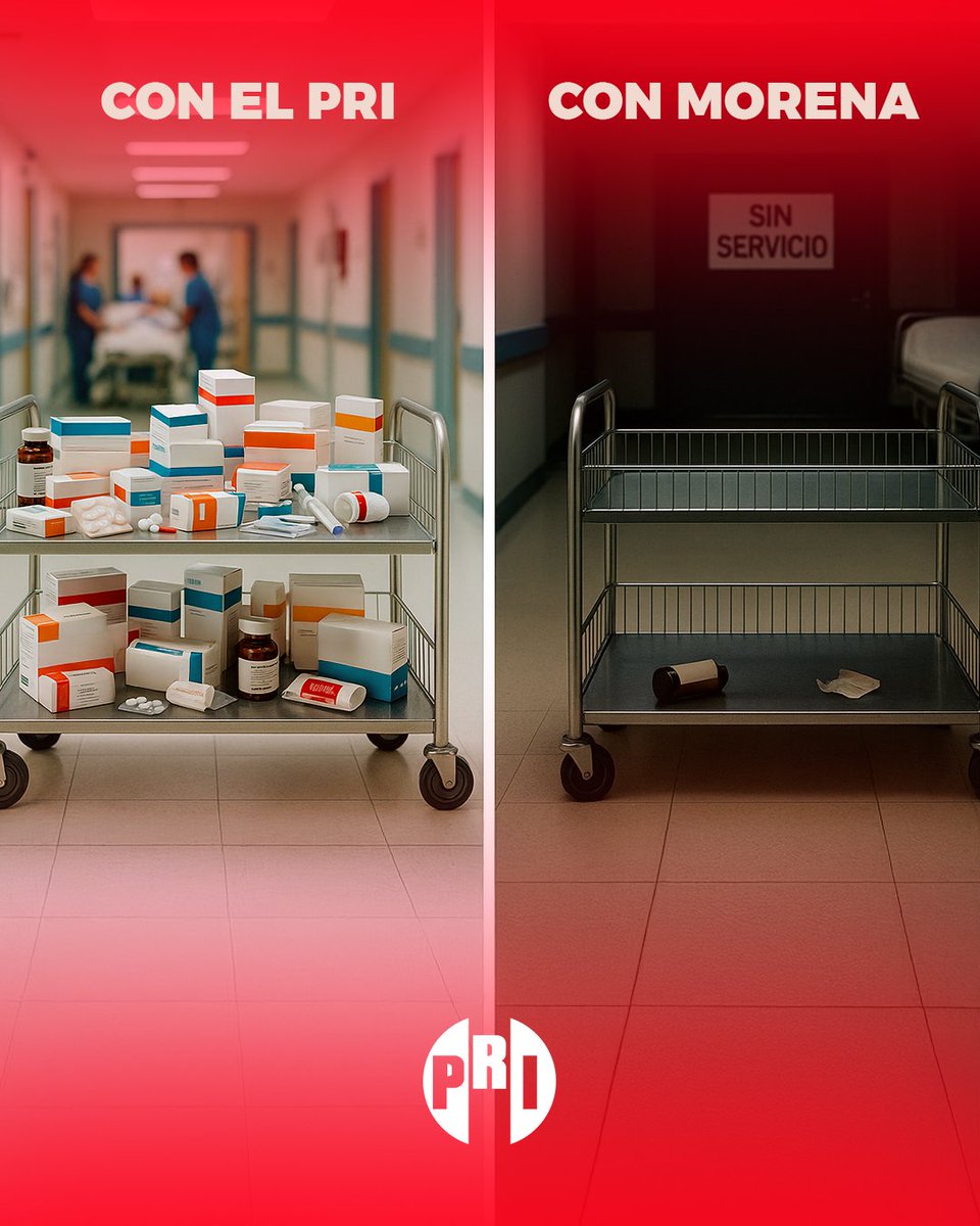 PRI_Nacional's tweet photo. Con el PRI sí había medicinas en los hospitales. https://t.co/VfqPMWvk0h