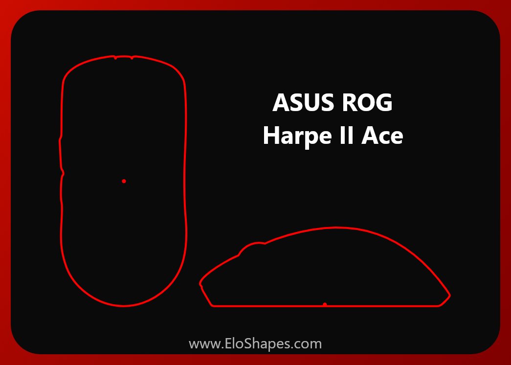 The new ASUS ROG Harpe II Ace is now on EloShapes and has been listed on Amazon: amzn.to/3Hb7WNt

- New shape made in collaboration with esports pros
- New web-based software called "Gear Link"
- ROG AimPoint Pro Sensor
- ROG Optical Switches
- 48 grams