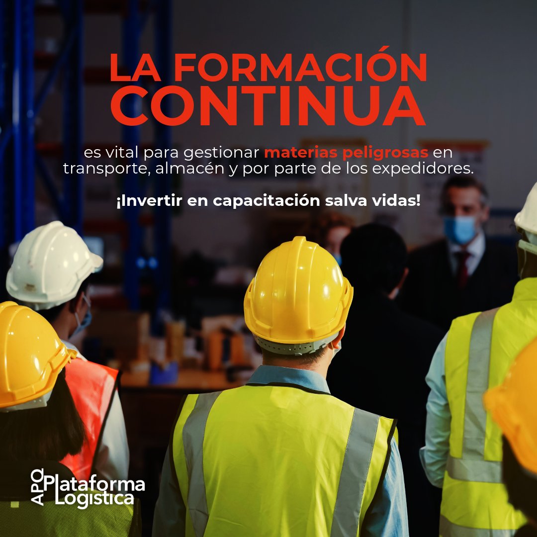 La formación continua es vital para gestionar materias peligrosas en transporte, almacén y por parte de los expedidores.
¡Invertir en capacitación salva vidas!
#APQPlataforma