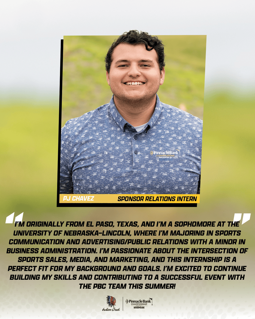 pinnbankgolf's tweet photo. Delivering the best golf experience on the Korn Ferry Tour starts with a great team.

Meet our 2025 Sponsor Relations Intern, PJ Chavez ⛳️ https://t.co/fxxoptcjJe