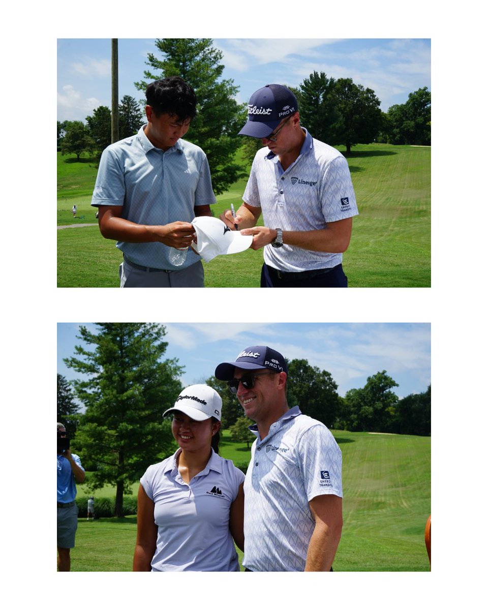 A day to remember with <a href="/JustinThomas34/">Justin Thomas</a> 🙌

Justin came back to his hometown course, Harmony Landing Country Club, and spent the day with the #JustinThomasJr field!