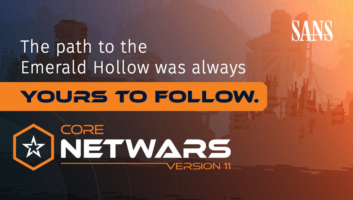 SANSInstitute's tweet photo. 🗺️ Navigate your way through cyber riddles, and #AI challenges.

Core #NetWars version 11 brings you a retro-futuristic story-driven to test your skills in various disciplines.

💚💎 Click for Emerald Hollow oasis: https://t.co/1dbrqhkGId https://t.co/DdYdlgNcHw