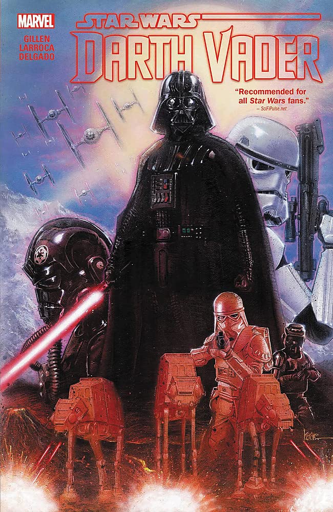 Star Wars: Darth Vader Omnibus (Hardcover) 
Available Here: amzn.to/3CoZ0yO

Story/Art by Kieron Gillen, Jason Aaron, Salvador Larroca and More!
One of the greatest antagonists in all of fiction rises again! - 736 pages