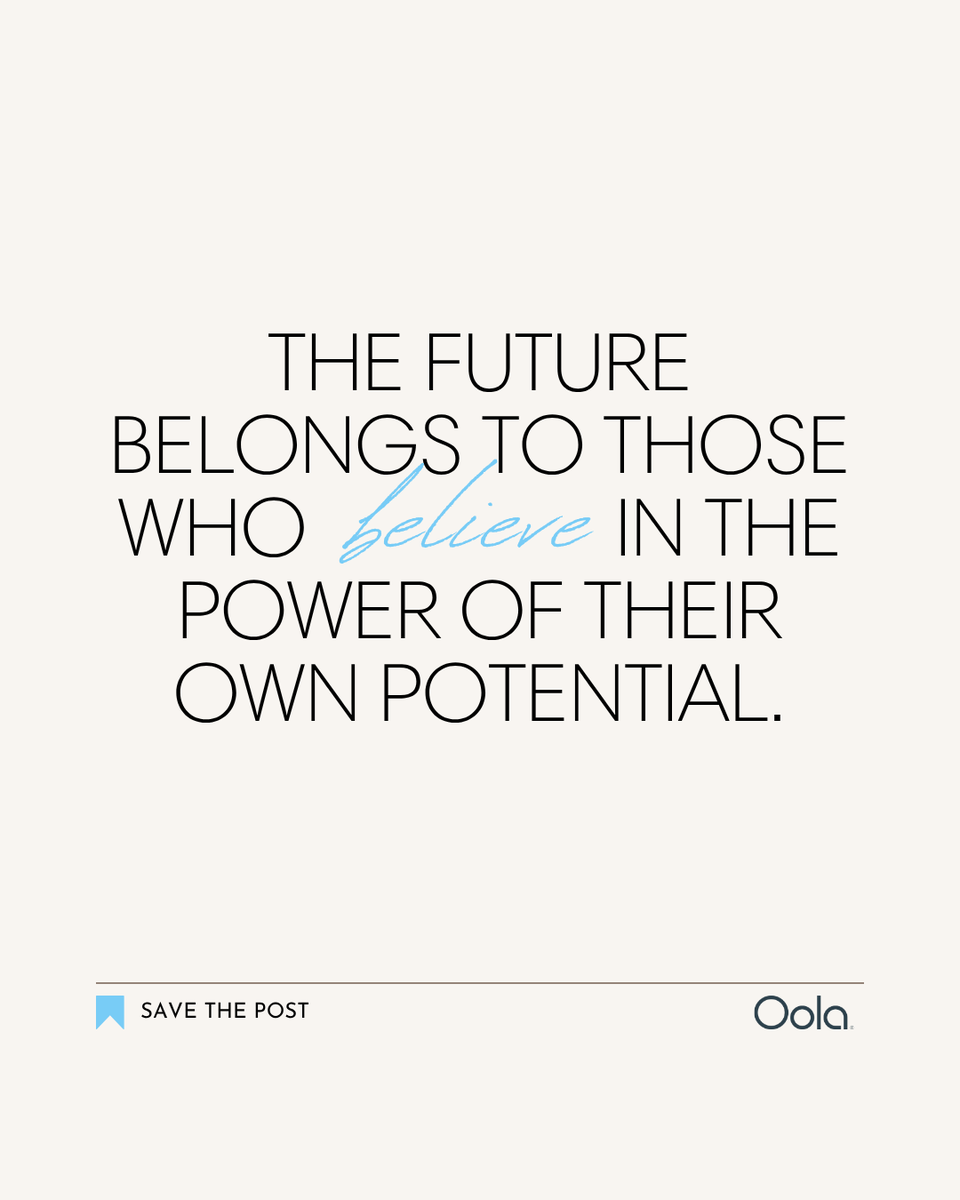 OolaLife's tweet image. Believe in yourself—your potential is limitless. 🌟 

#BelieveInYou #Unstoppable #UnlockYourPotential #LiveOola #1B7 #OolaLife