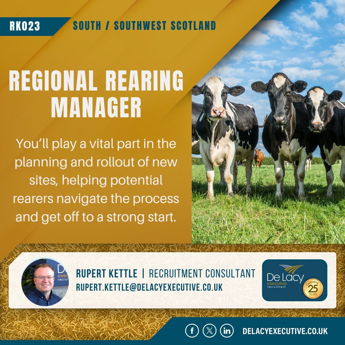 Do you want to take a key role in establishing and supporting a growing network of calf-rearing units in Scotland?

You’ll assess calves on arrival, ensuring welfare and protocol compliance, supporting rearers, and much more!

Apple here: delacyexecutive.co.uk/jobs/rk023-reg… 

#Hiring