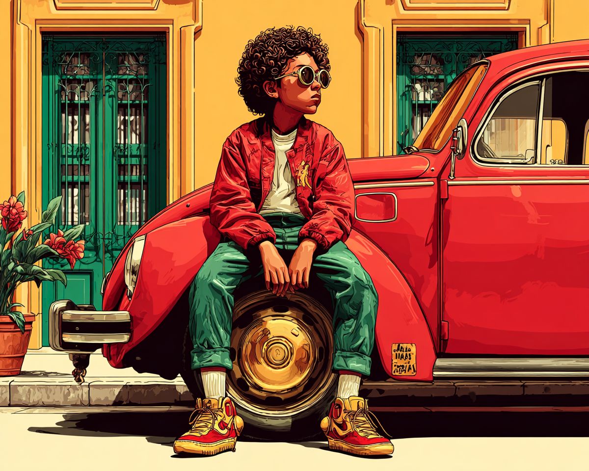 tisch_eins's tweet photo. Visually bold and colourfully intense illustrations. Have fun with it!

--sref 1883660768 --sv 6 

#midjourney #sref #aiart #tischeins https://t.co/xI1Xr3vAOq