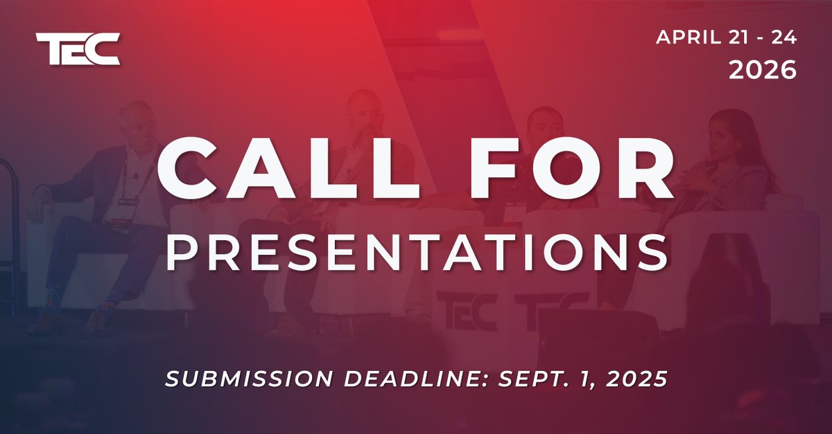 PSA is officially accepting presentations for TEC 2026, the premier education and networking event for systems integrators! 

Submit your presentation by Sept. 1 for the chance to speak at #PSATEC! 

Learn more here and submit your presentation today: cvent.com/c/abstracts/a0…