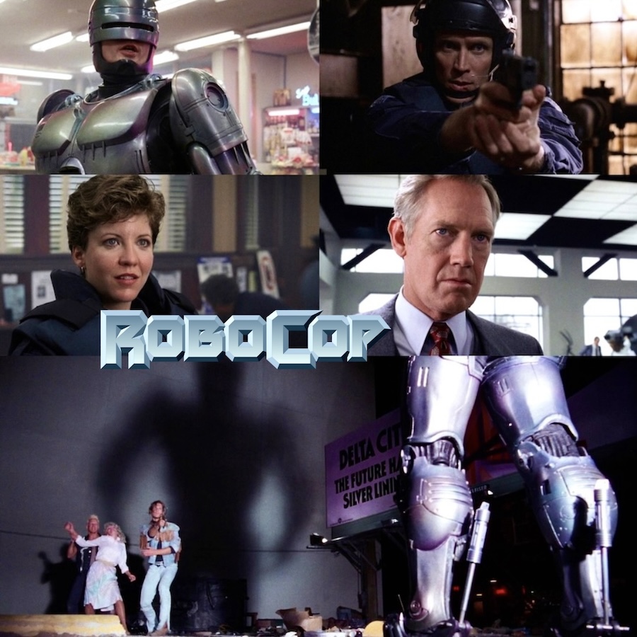 RoboCop (1987) Directed by Paul Verhoeven stars Peter Weller, Nancy Allen, Daniel O'Herlihy, Ronny Cox, Kurtwood Smith, and Miguel Ferrer.