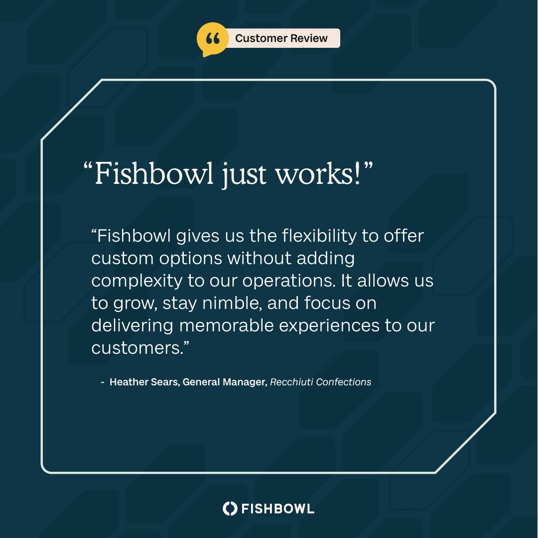 Recchiuti Confections has trusted Fishbowl since 2006 to keep their operation flowing—syncing Shopify orders, automating production, and managing inventory.

💬 “Fishbowl just works!.” Heather Sears - General Manager

See what Fishbowl can do for you: ow.ly/kOCe50Wx4yU