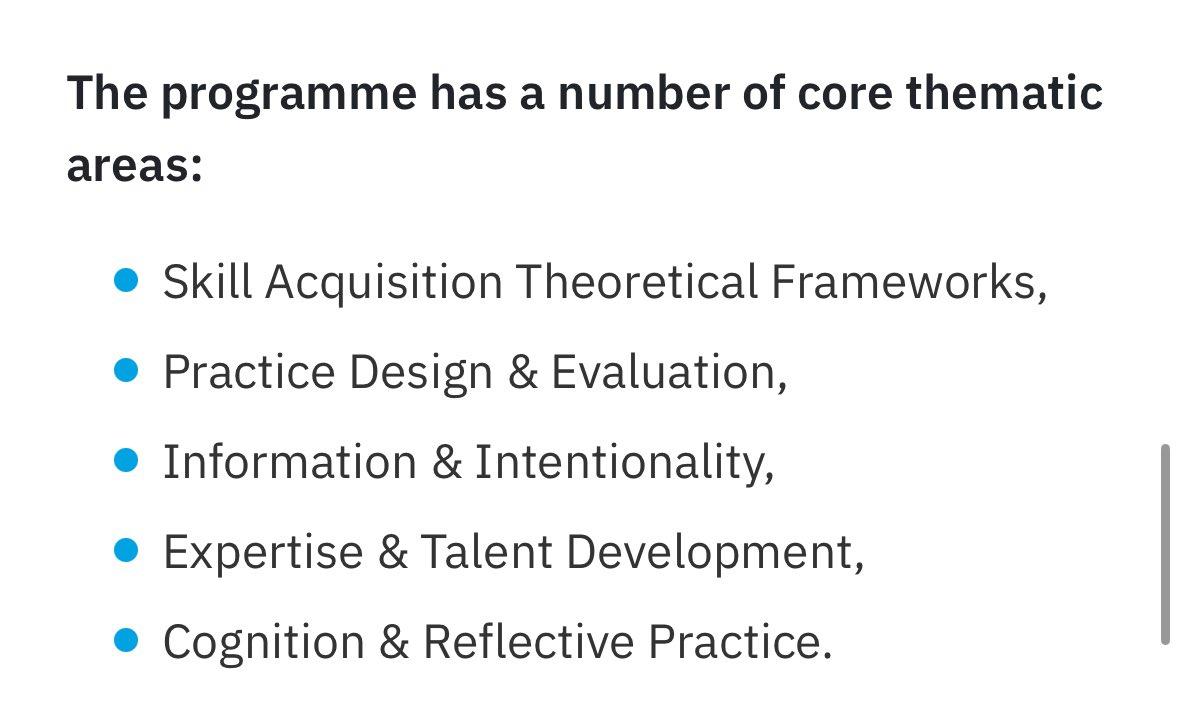 Excited to share that I’ve been accepted into the MSc in Skill Acquisition for Sport at Munster Technological University!

Thanks to all the mentors who have pushed me in this direction, <a href="/markstkhlm/">Mark O'Sullivan PhD</a>, <a href="/JimiVaughan/">James Vaughan PhD</a>, and <a href="/bigpicsoccer/">Big Picture Soccer</a> to name a few.

<a href="/MTU_ie/">Munster Technological University</a> <a href="/MScSkillAcq_MTU/">MSc in Skill Acquisition for Sport MTU</a>