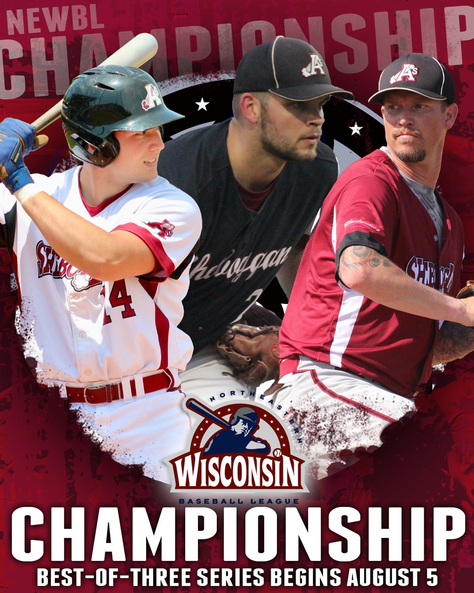 ‼️𝗧𝗛𝗘 𝗠𝗔𝗧𝗖𝗛𝗨𝗣 𝗜𝗦 𝗦𝗘𝗧 ‼️

The A's will face the Menasha Macs in the NEWBL best-of-three championship. Game one is Tuesday, August 5 in Sheboygan. 

Get your tickets and let's PACK THE PARK  
sheboyganbaseball.simpletix.com