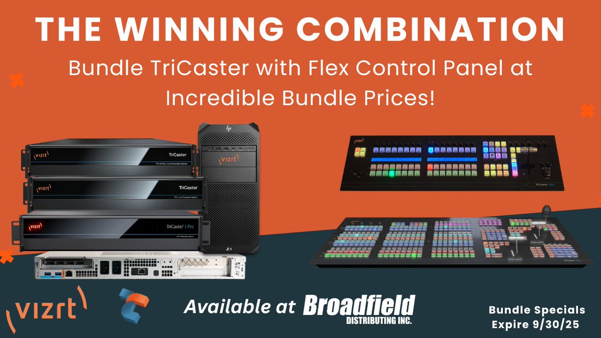 Vizrt TriCaster with Flex Control Panel Bundles dlvr.it/TMC1sq
