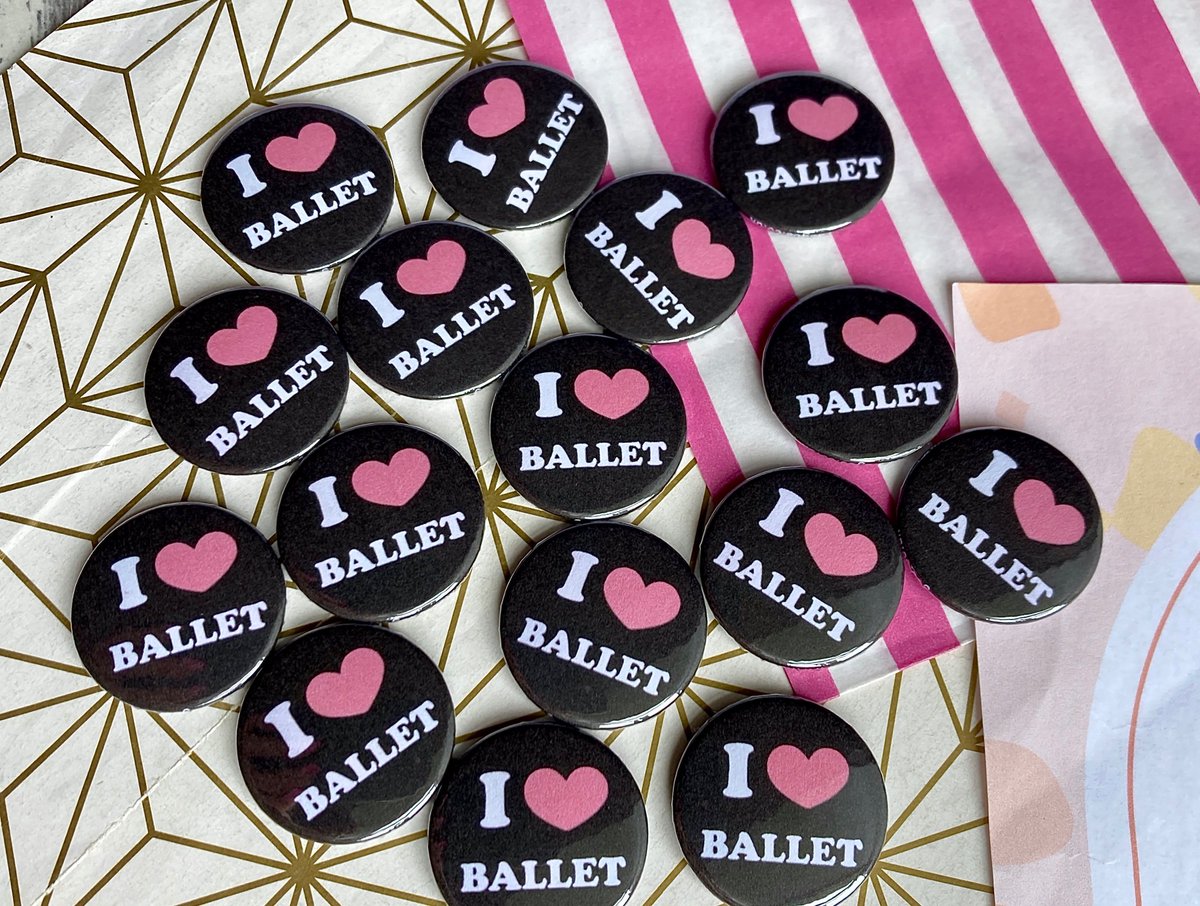 koolbadges's tweet image. 🎀  I Love Ballet Badges - perfect keepsakes for ballet clubs and performances buff.ly/pJVCPIb #badges #buttonbadge #balletbadges #shopsmall #buyhandmade #ballet, #ballerina, #balletdancer, #ilovedance #balletlife #dancerbadges #dancecompetition  #dancelife