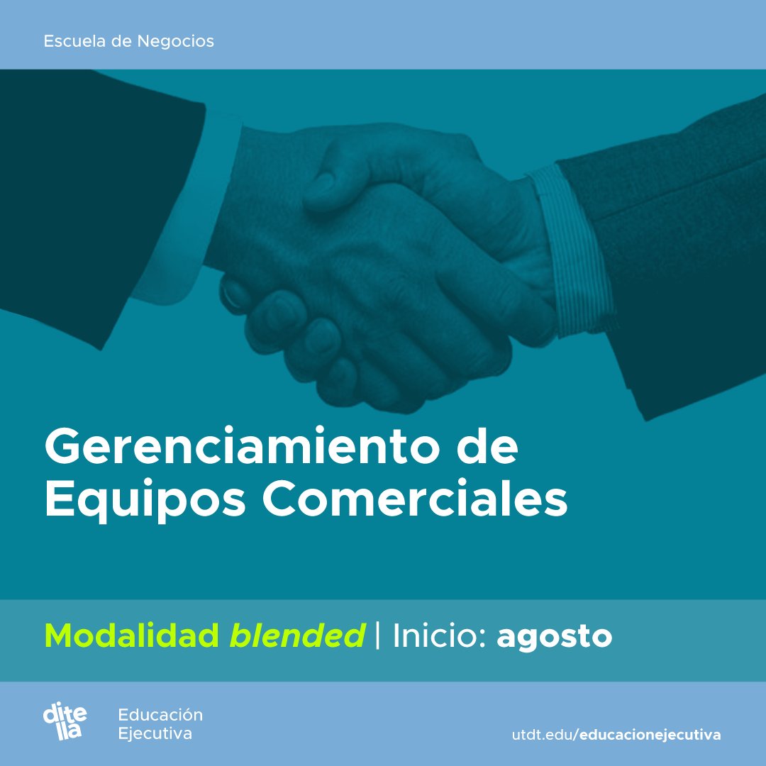 Universidad Torcuato Di Tella (@utditella) on Twitter photo #EducaciónEjecutiva En escenarios como el actual, llegar a las metas de ventas requiere una estrategia comercial innovadora y una ejecución altamente efectiva. Dirección académica: <a href="/STitievsky/">santiago titievsky</a> y Pablo Lucena. ¡Conocé más! bit.ly/3YgH0BZ #EducaciónEjecutiva En escenarios como el actual, llegar a las metas de ventas requiere una estrategia comercial innovadora y una ejecución altamente efectiva. Dirección académica: <a href="/STitievsky/">santiago titievsky</a> y Pablo Lucena. ¡Conocé más! bit.ly/3YgH0BZ