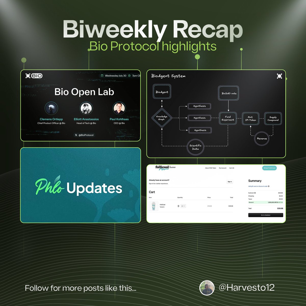 Harvesto (@harvesto12) on Twitter photo So much has happened in the past 2 weeks in the <a href="/BioProtocolEco/">Bio Ecosystem</a> 🧬. Let’s dive in👇
✅ Bio is building BioAgents to break the barrier researchers face: lack of coordinated and collaborative knowledge graphs. It’s not yet live, however the foundation has been laid with the So much has happened in the past 2 weeks in the <a href="/BioProtocolEco/">Bio Ecosystem</a> 🧬. Let’s dive in👇
✅ Bio is building BioAgents to break the barrier researchers face: lack of coordinated and collaborative knowledge graphs. It’s not yet live, however the foundation has been laid with the