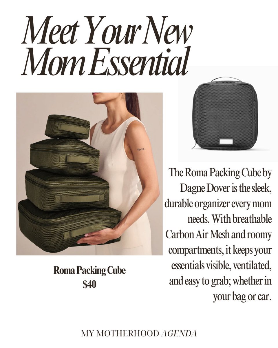 mymotheragenda's tweet image. Mom life is fast. Your essentials should be faster.
The Dagne Dover Roma Packing Cube keeps everything in its place and easy to find.
Switch from purse to car to diaper bag without missing a beat.

#MomLifeHacks #PackingCube #MomEssentials #OrganizedMom #BusyMomLife #Mom