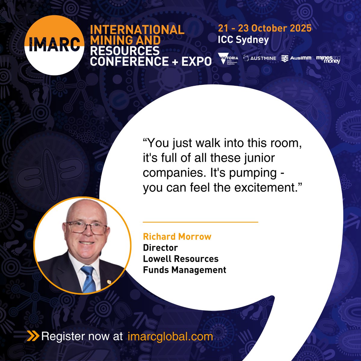 "You just walk into this room, it's full of all these junior companies. It's pumping – you can feel the excitement."

#IMARC2 #Mining #JuniorMiners #MiningInvestment #MinesAndMoney #PitchBattle #Exploration #MinesandMoney
