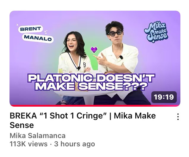 MIKBRENT FIRST VLOG! HAPPY 100K VIEWS. SUGOD NA SA YT MENTIES!!

— youtu.be/gAsBrIuaAcs?si…