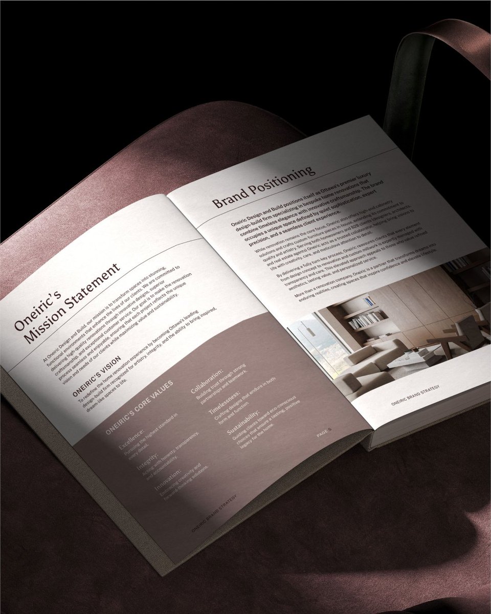 LROsolutions's tweet image. Introducing the new face of Oneiric Design and Build — a refined brand identity that marks their evolution into Ottawa’s luxury design-build space. ✨

#BrandIdentity #LuxuryBranding #BrandLaunch