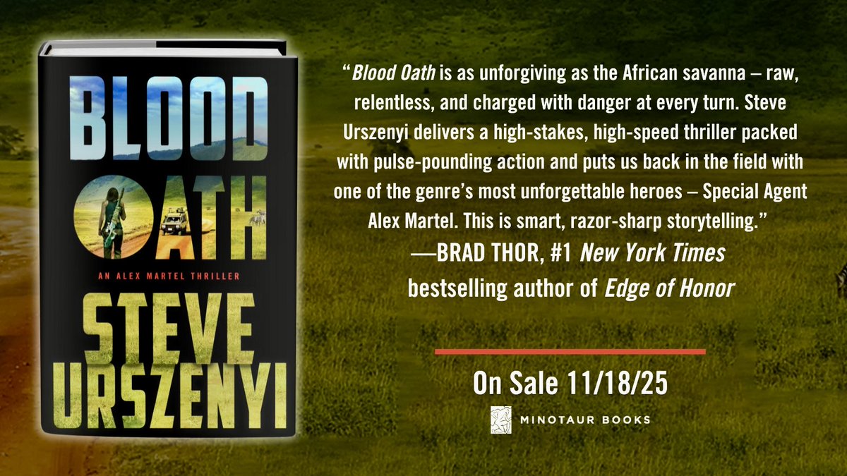 Geopolitical tensions on the African continent, including actions between Russia and Niger, form part of the backstory in the gritty and poignant upcoming novel BLOOD OATH. 

“BLOOD OATH is as unforgiving as the African savanna – raw, relentless, and charged with danger at every