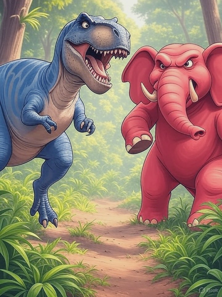 Democrats need to be, more. More strength, more fight, more more. To quote Jurassic World, “We need more teeth.”  

The passive little donkey just isn’t cutting it. He’s old, he’s tired, it’s time…