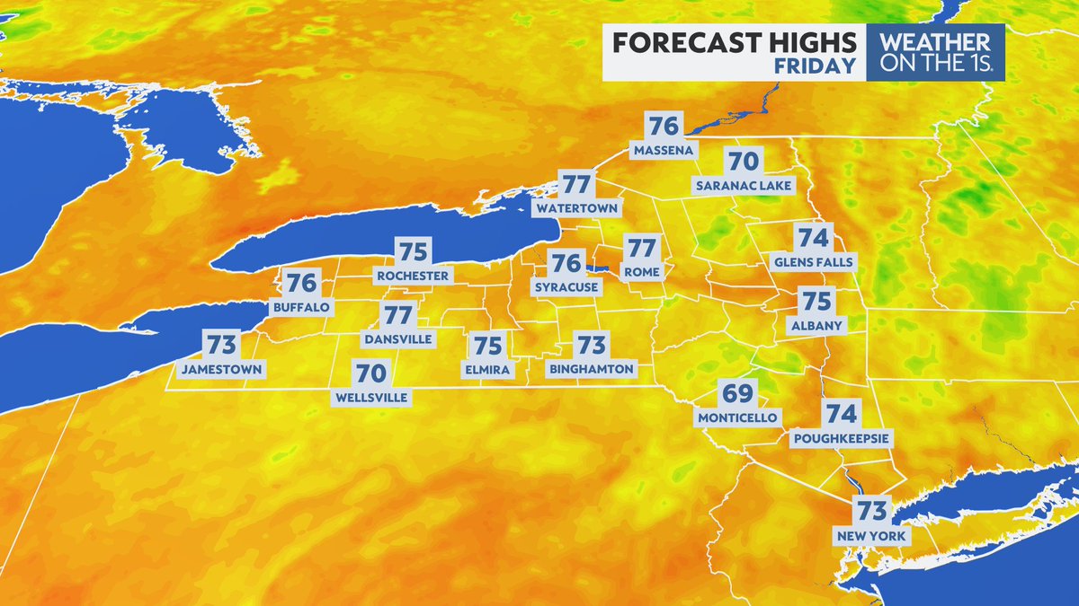 Temperatures and humidity levels are set to drop for the end of the week.

Spectrum News 1 #WxOnThe1s

#Buffalo #Rochester #Syracuse #Albany #HudsonValley #Binghamton #Watertown #NYwx