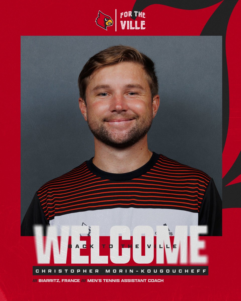 Welcome BACK to The Ville ⚜️

We're so excited to welcome Cardinal Forever Christopher Morin-Kougoucheff back home to Louisville as an assistant coach!

Details: uofl.me/4odUngU

#GoCards