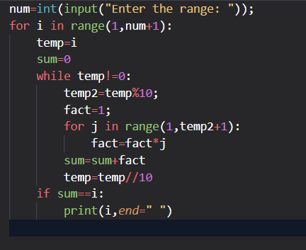 LearnWithAnkit's tweet image. #100DaysOfCode #CodingJourney #dream #letsconnect         
Control Flow Question:-

Write a program to print all strong numbers between 1 to n where n is the input given by the user.
Input
n=1000
Output
1, 2, 145