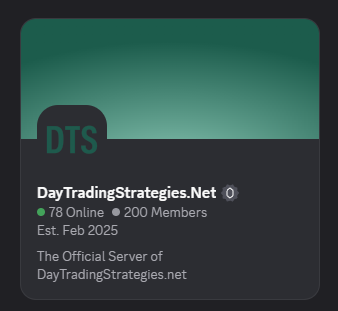 The Discord just hit 200 members! Come join us!

DayTradingStrategies.net/choose-your-pl…