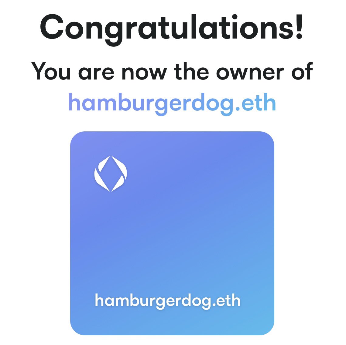 🎂Happy 10th Birthday Ethereum🎂
記念にhamburgerdogドメインお迎え☺️