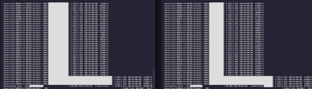 Kadir Nar (@kadirnardev) on Twitter photo 16xH100 🔥 + Infiniband = <a href="/hyperbolic_labs/">Hyperbolic</a>
Downloading a 150k-hour dataset(tokenized) in 5 minutes is amazing 🎉 16xH100 🔥 + Infiniband = <a href="/hyperbolic_labs/">Hyperbolic</a>
Downloading a 150k-hour dataset(tokenized) in 5 minutes is amazing 🎉