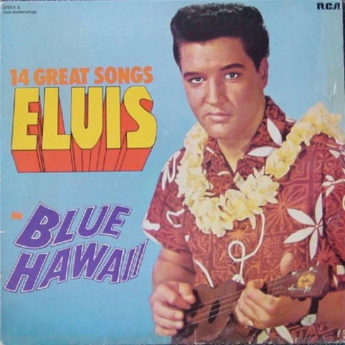 Jul30,2002 Elvis Presley’s soundtrack album “Blue Hawaii" goes 3× Platinum. Dec11,1961 Elvis started a 20wk run at #1 on the US album chart with Blue Hawaii. At the time it was Presley's 7th US #1 LP. Certified Gold Dec21,1961; Platinum and 2× Platinum Mar27,1992