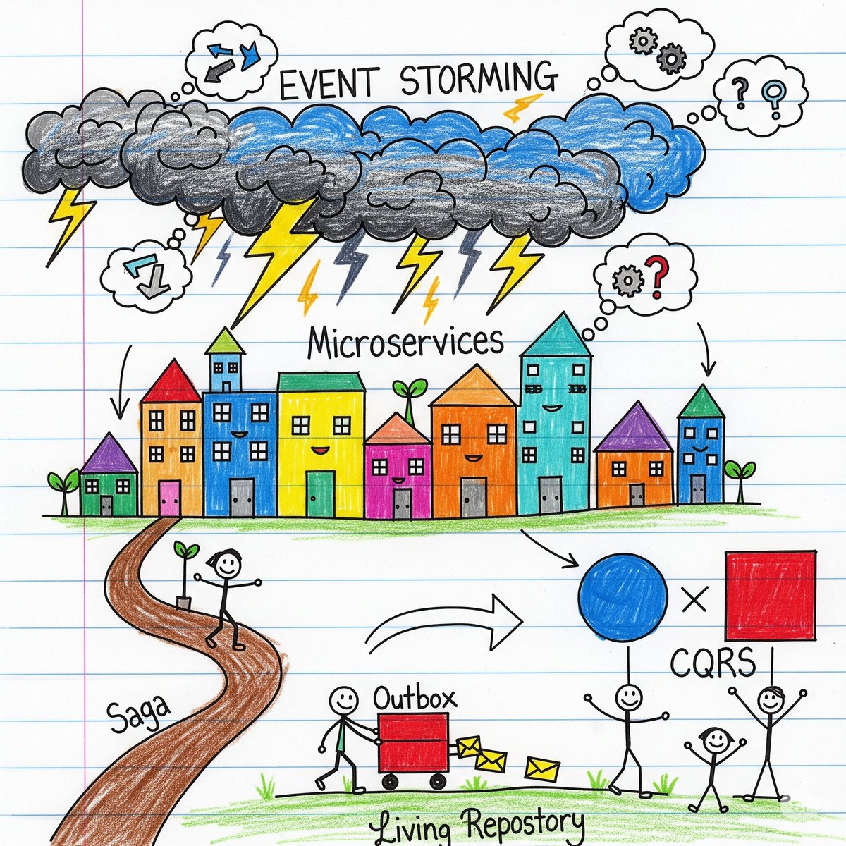 🛠 After a year of work, I’m excited to share a repository that brings together many of the architectural and development practices I rely on: CQRS, Event Sourcing, Sagas, Outbox Pattern, DDD, Event Storming, EDA, Ports &amp; Adapters — and more.

👉 github.com/smalaca/traini…