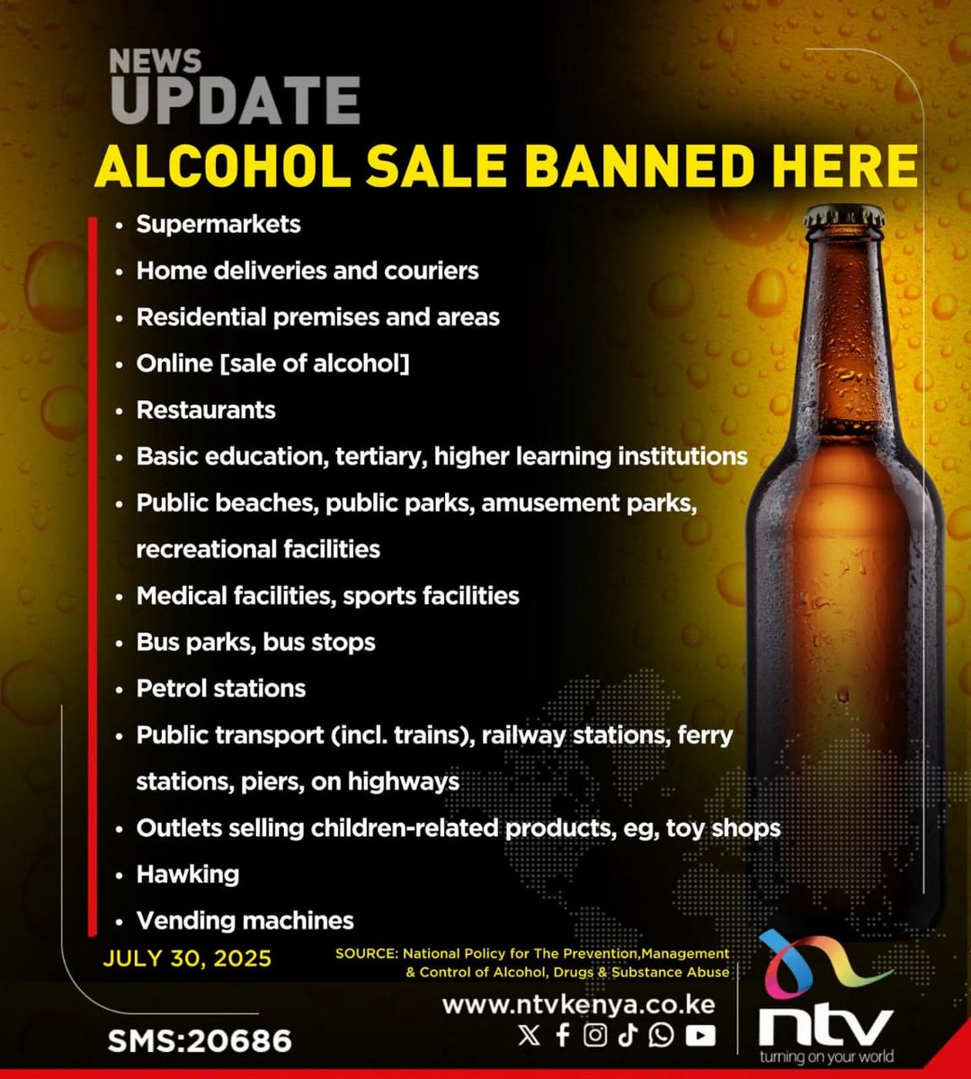 NACADA could have good intentions, but banning sale of alcohol in 'safe and regulated' outlets like supermarkets might be counterproductive....