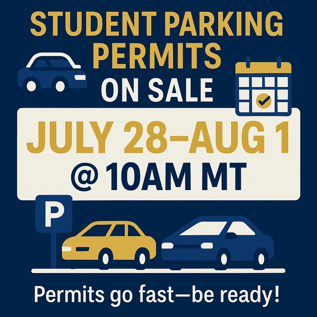 Student Parking Permit sale is happening! Fall &amp; Academic Year permits are on sale July 28–Aug 1 @ 10am MT, based on your class standing. They sell out fast—be ready to log in when your window opens! Details on the Student Parking page:  colorado.edu/pts/long-term-…