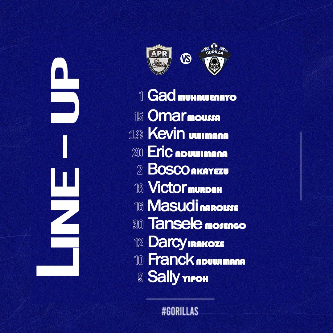 Gorillafc_'s tweet photo. THE XI IS IN! 🔥

#GorillaFC #APRGOR #preseason https://t.co/UdYcpuCGsY