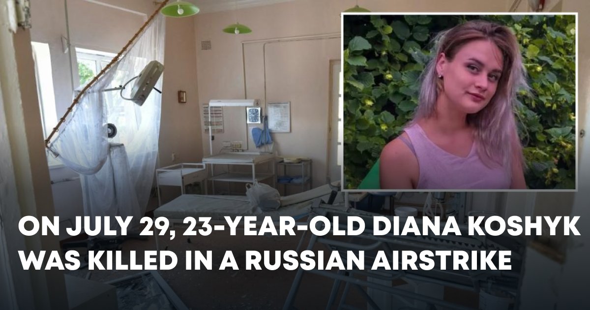 23-years old Diana and her son were killed by russians in maternity hospital in Kamianske. After several miscarriages she was 7 months pregnant and full of hope. At 2 AM russian missile hit her hospital.

This isn’t a random tragedy. It’s a strategy of targeted destruction of
